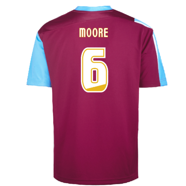 Top Tier Football West Ham Home Play Off Final Shirt Moore #6 2024...
