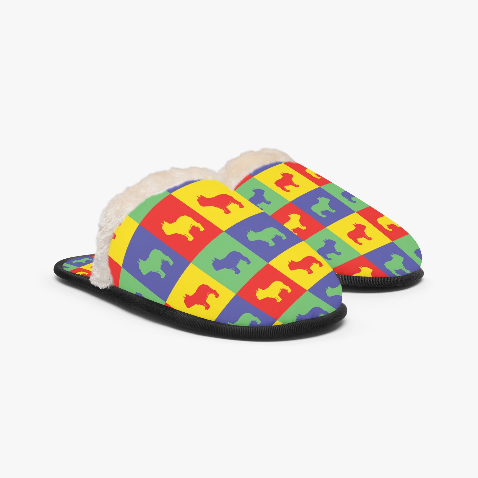 French Bulldog Piglet Cozy Winter Slippers Frenchie Paw Protection