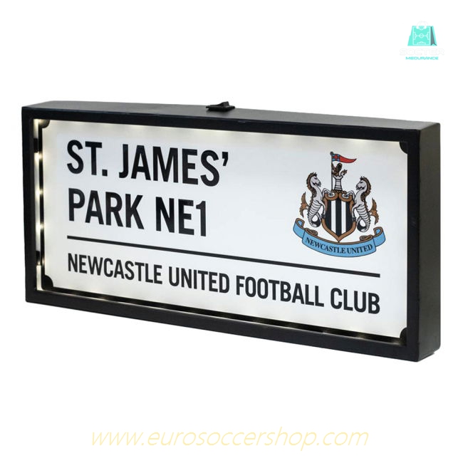Newcastle United FC Metal LED Street Sign