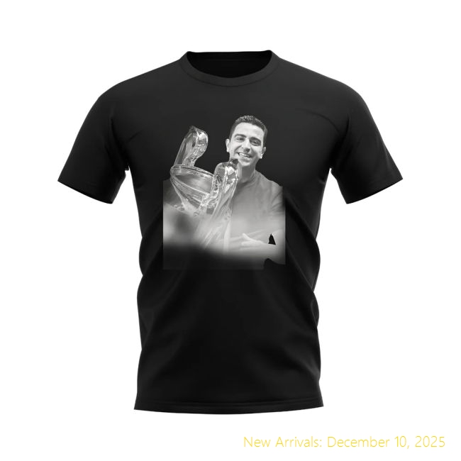 Barca Xavi Barcelona Legend T-Premium Shirt (Black) - Sale Price