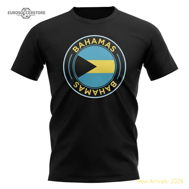Bahamas Football Badge T-shirt (black) - Budget-friendly