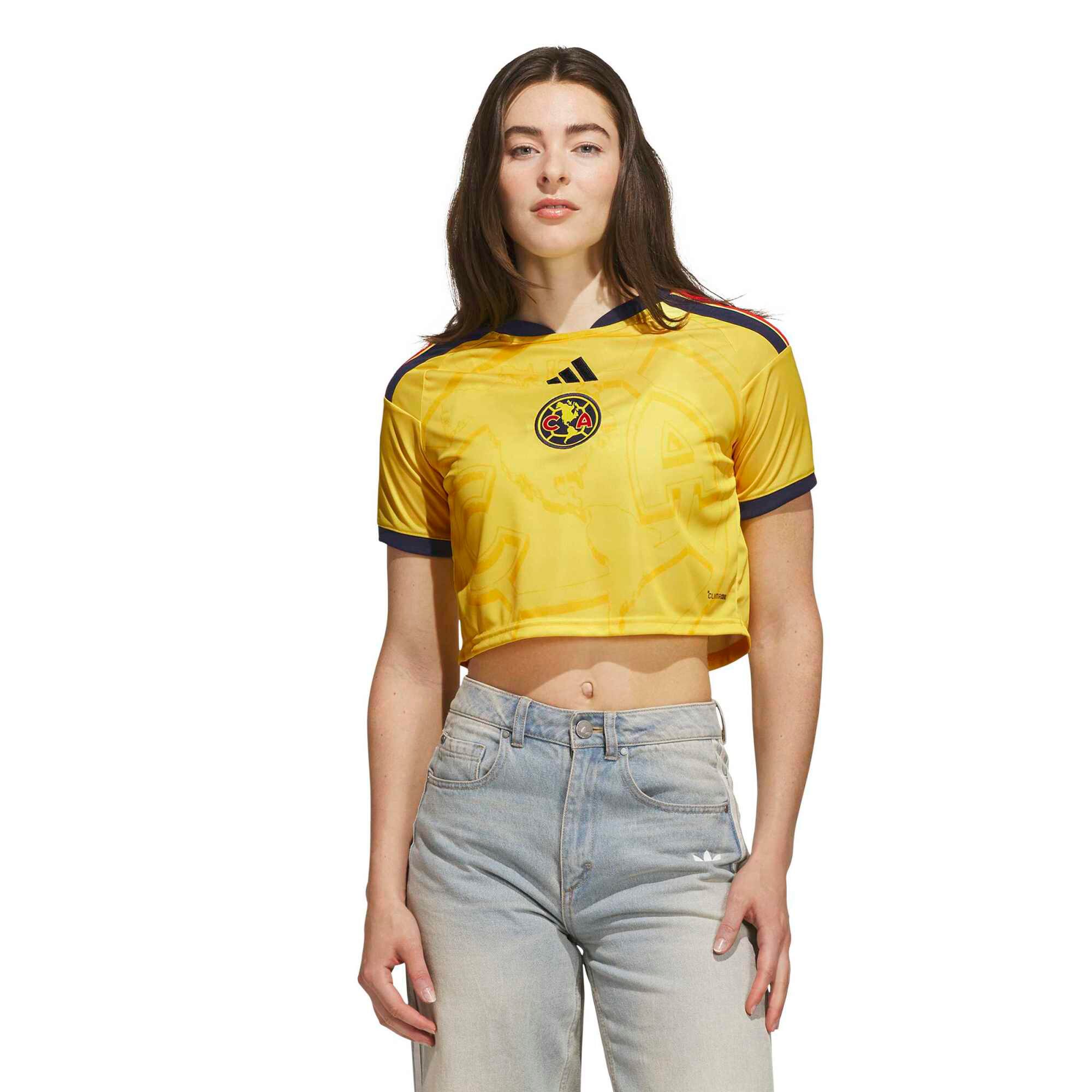 [SJH] Club America Women's 2026/27 Home Cropped Replica Jersey - Yellow