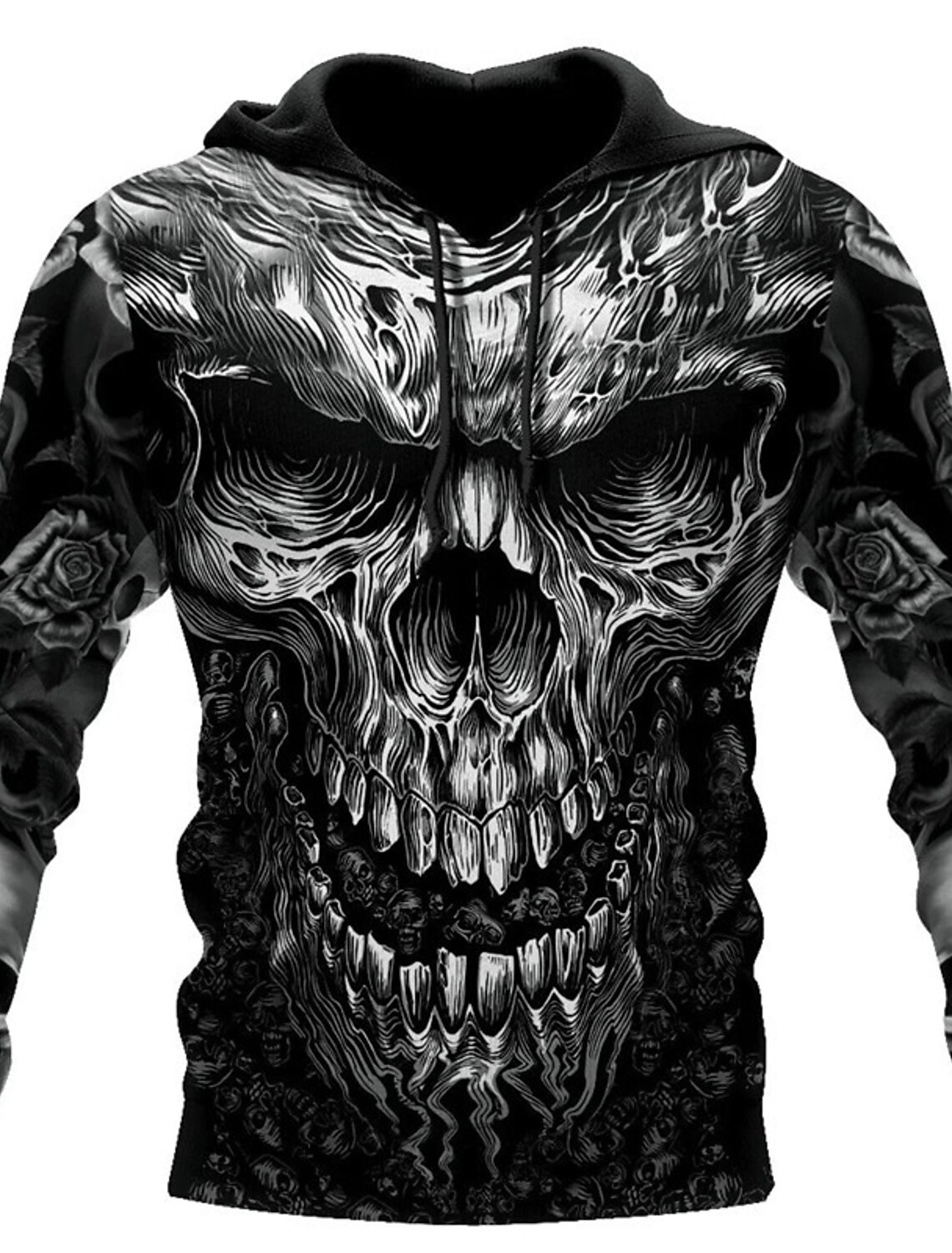 Men's Skull Graphic Prints Hoodie Hoodies Sweatshirt Streetwear