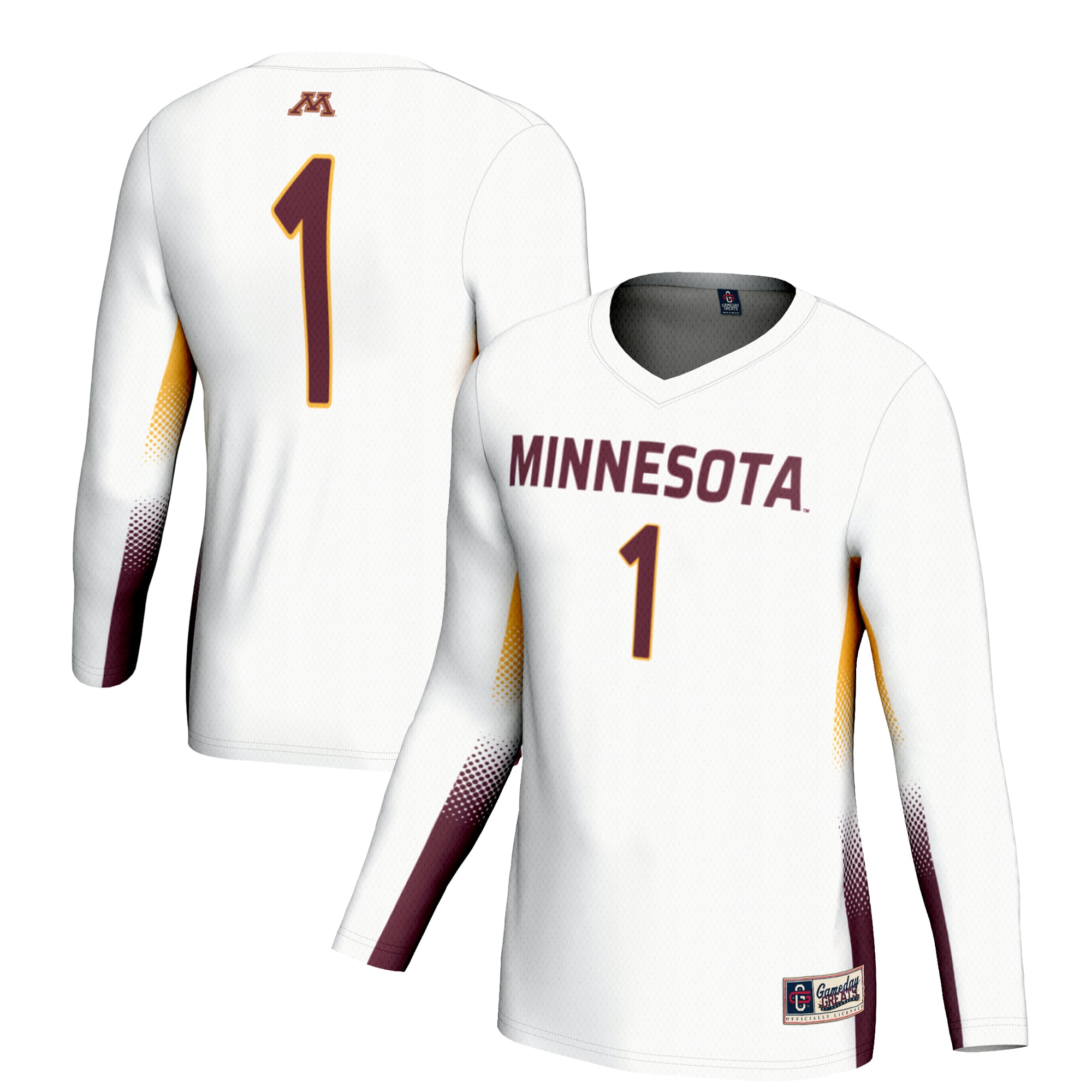 #1 Minnesota Golden Gophers GameDay Greats Youth Lightweight Women's Volleyball Jersey - White