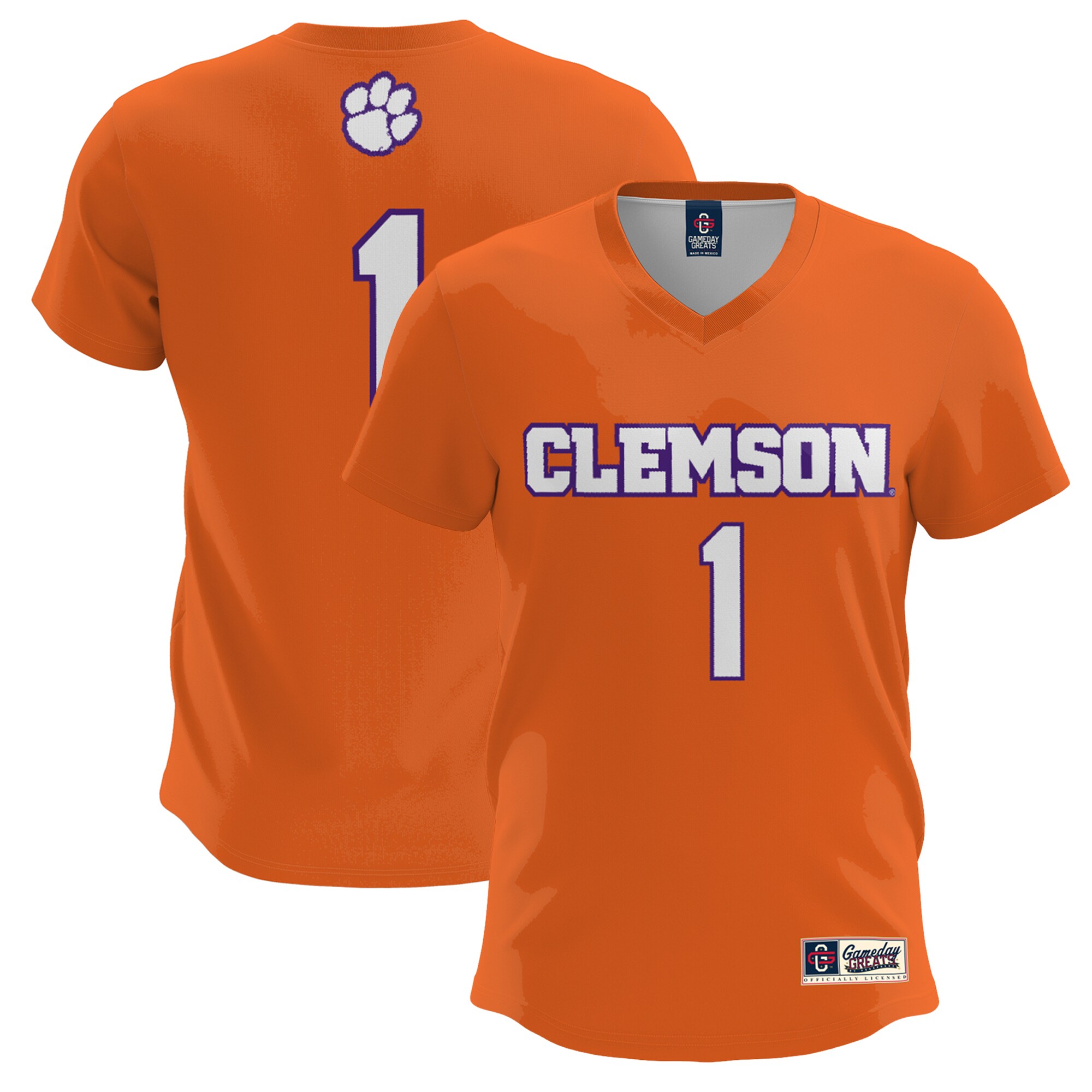 [DDG] Clemson Tigers GameDay Greats Youth Lightweight Lacrosse Jersey - Orange