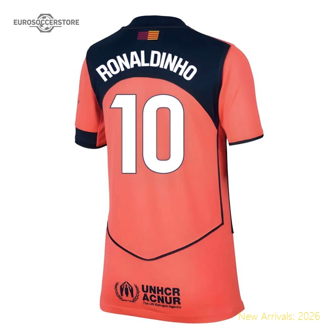 2025-2026 Barca Alternative Jersey (kids) (ronaldinho 10)