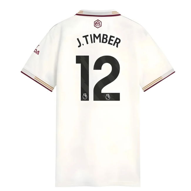 2025-20 Arsenal Official Third Soccer Jersey Timber #12 L M Women S