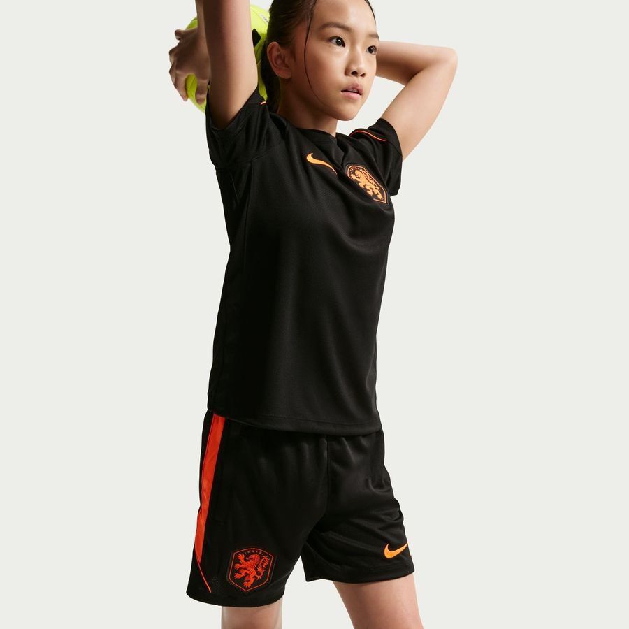 [EFKS] 2026 Holland Shorts Dri FIT Strike World Cup Black/Hyper Crimson Training Kids