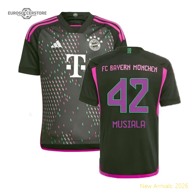 High-Quality 2023-2024 Bayern Munich Away Shirt (Kids) (Musiala 42)