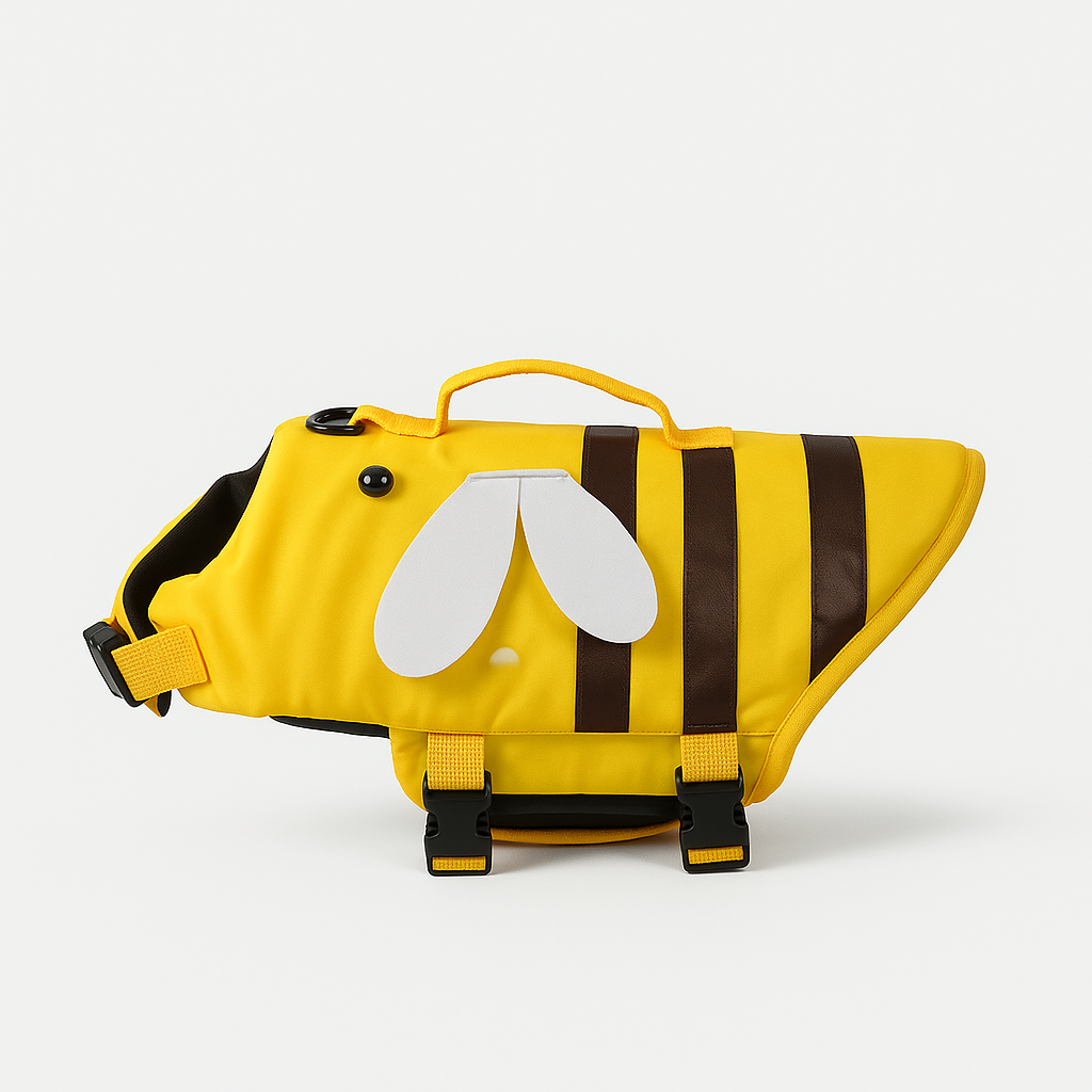 French Bulldog Bee Vest – Ripstop Waterproof Life Jacket with Handle