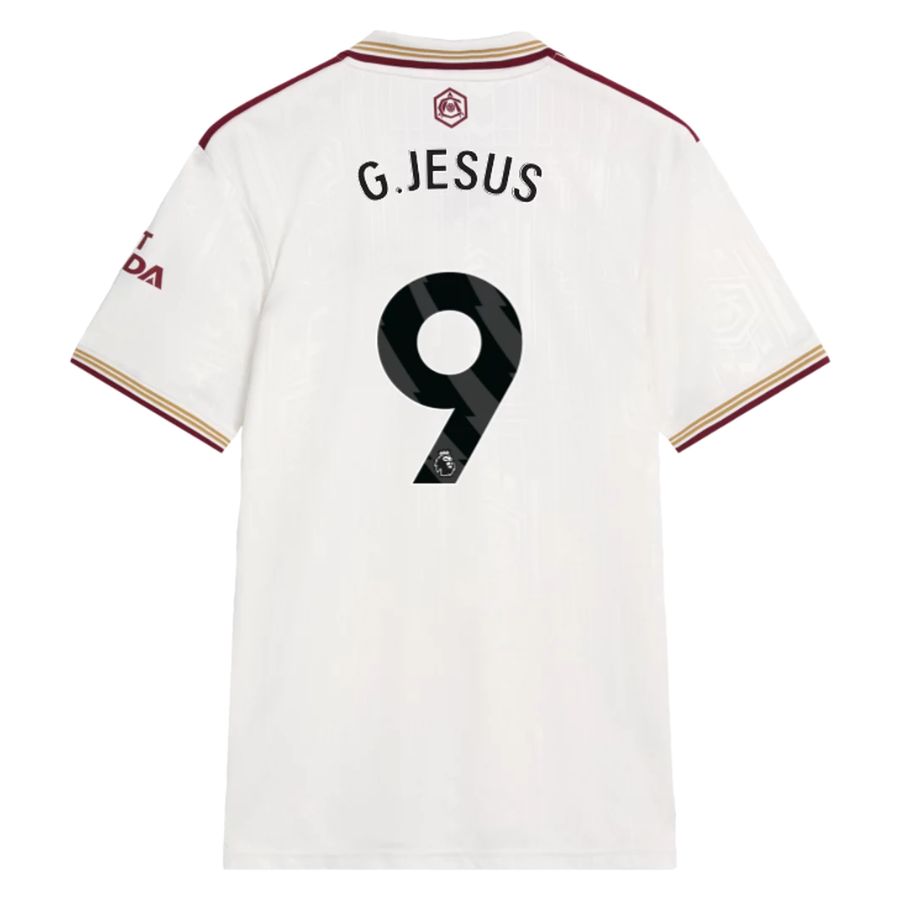 Arsenal 2025 2026 Jesus Third Child Kit Jersey