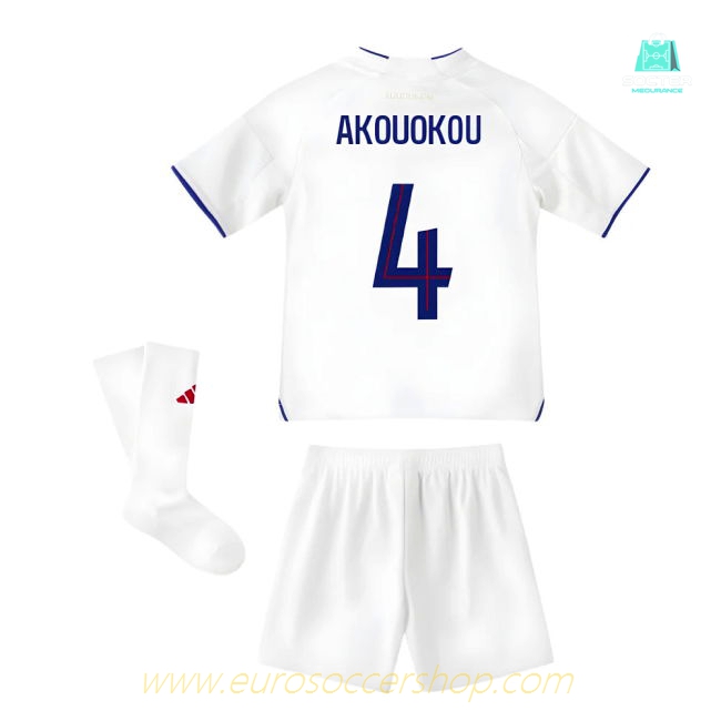 2025-2026 Olympique Lyon Home Mini Kit (Akouokou 4)