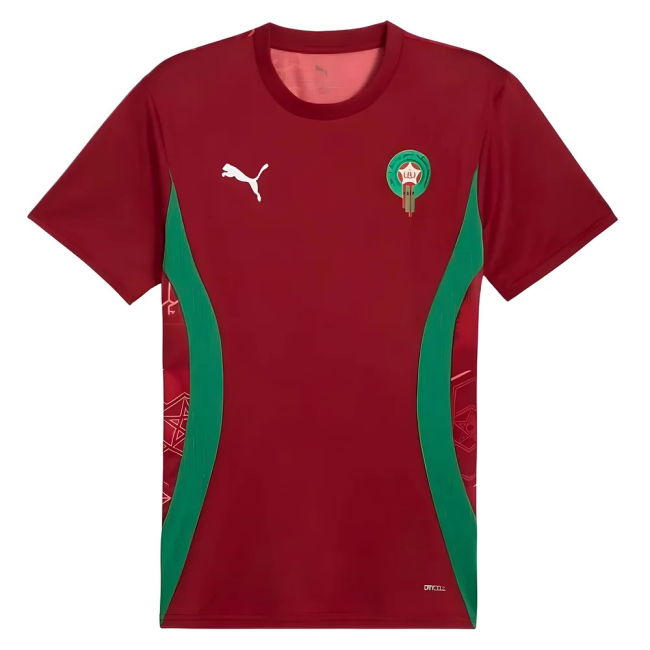 Premium-Quality 2024-2025 Morocco Prematch Ss Jersey (Red)