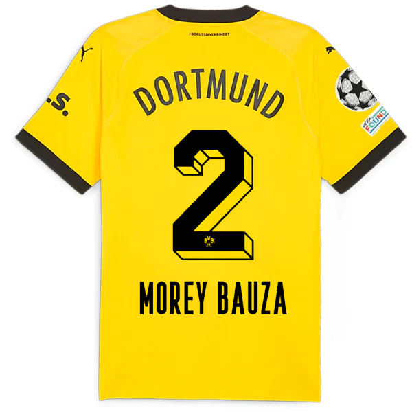 Borussia Dortmund Bauza 2023-2024 UCL Home Jersey – Authentic Shirt