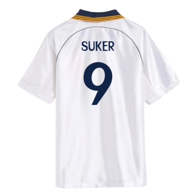 Match-Day 1998-2000 Real Madrid Reissue Home Shirt (Suker 9)