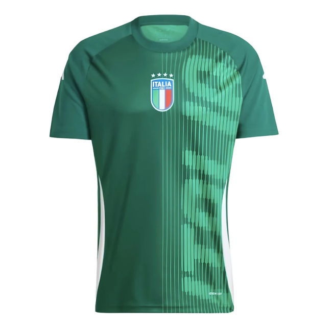 2024-2025 Italy Pre-Match Shirt (Green) (Calafiori 5) Holland