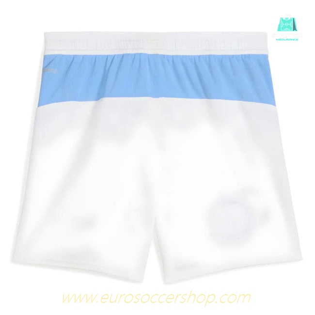 2025-2026 Man City Home Shorts (White) - Kids