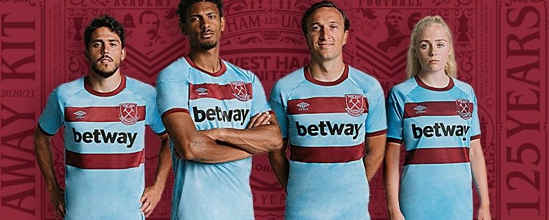 High Performance West Ham United 20-21 Away Blue Soccer Jersey Shirt
