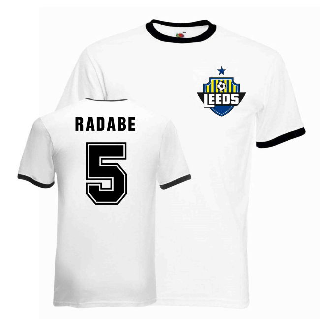Stretchable Leeds EPL Shirt - Discounted white-black Adults #91455