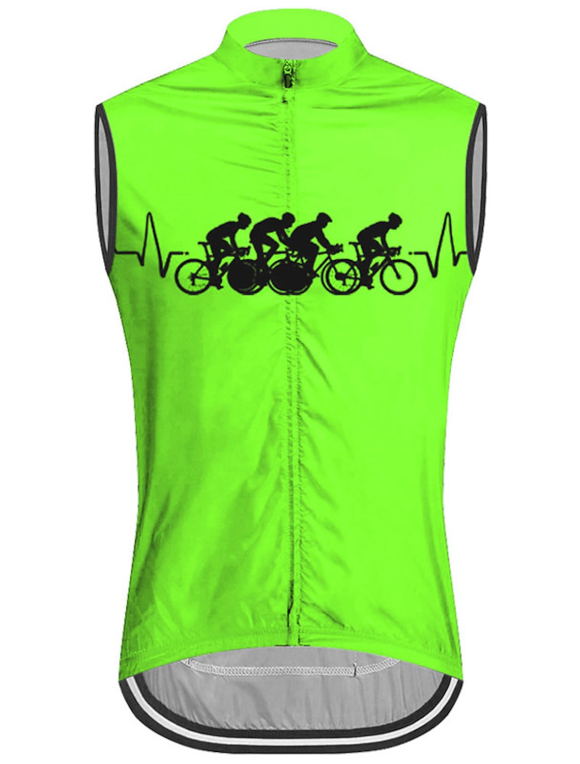 Men's Cycling Vest Cycling Jersey Graphic Funny Sleeveless Bike Vest / Gilet Jersey Top with 3 Rear Pockets Mountain Bike MTB Road Bike Cycling Quick Dry Back Pocket Moisture Wicking Breathable Sports