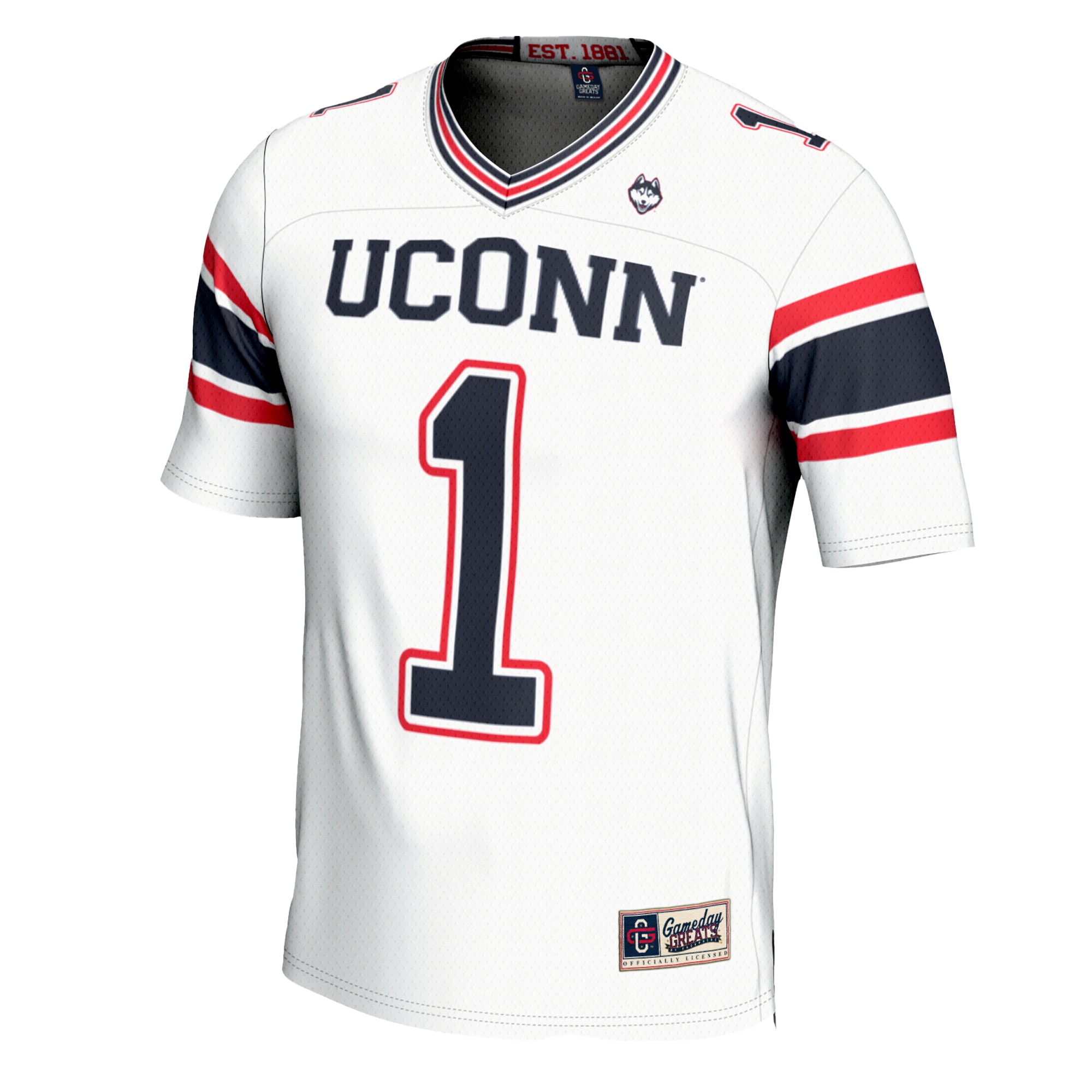 #1 UConn Huskies GameDay Greats 26/27 Football Jersey - Cardinal