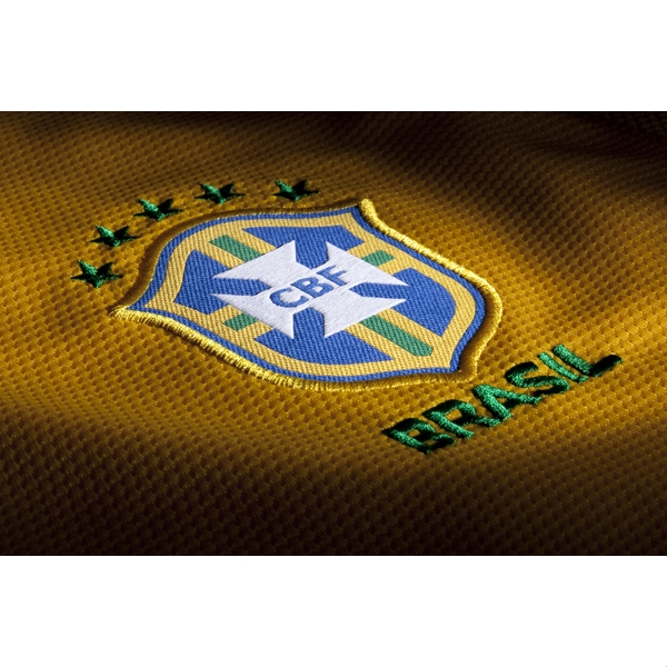 Comfort Fit 1314 Brazil 10 RONALDINHO Yellow Home Jersey Shirt