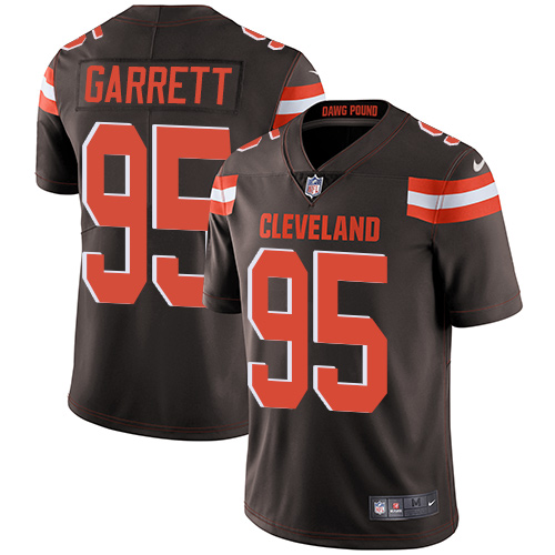 Official NFL Cleveland Browns #95 Myles Garrett Brown L-v3