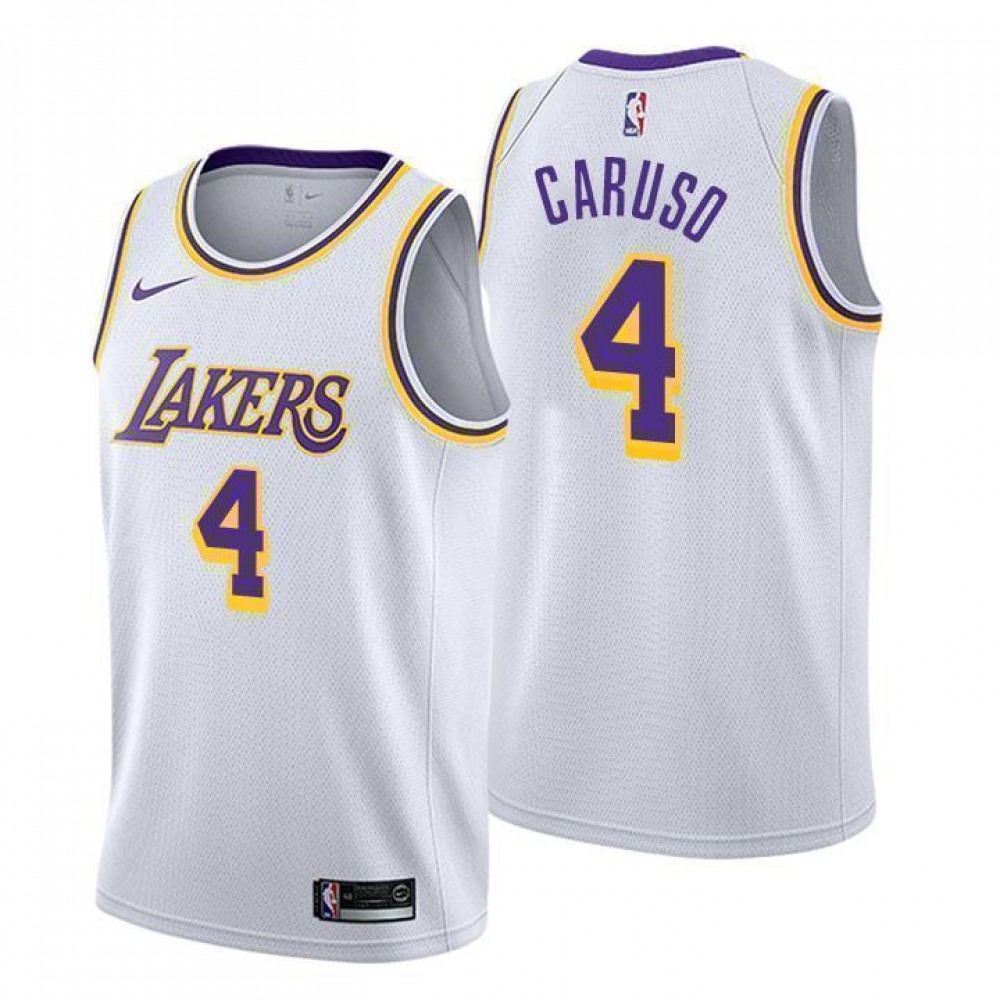 High-Quality Los Angeles Lakers 4 Jersey - White - Basketball Fan Gear
