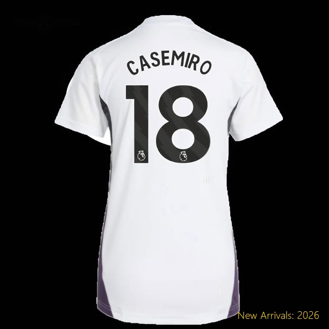 2025-2026 Man Utd Training Jersey (White) - Womens (Casemiro 18)
