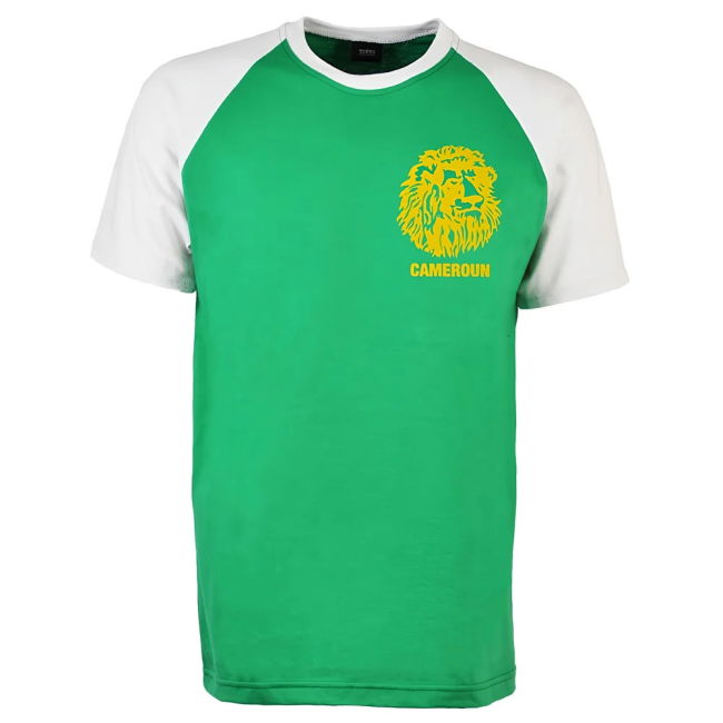 Top-Tier Cameroon Raglan Sleeve Green/White T-Shirt Match-Ready