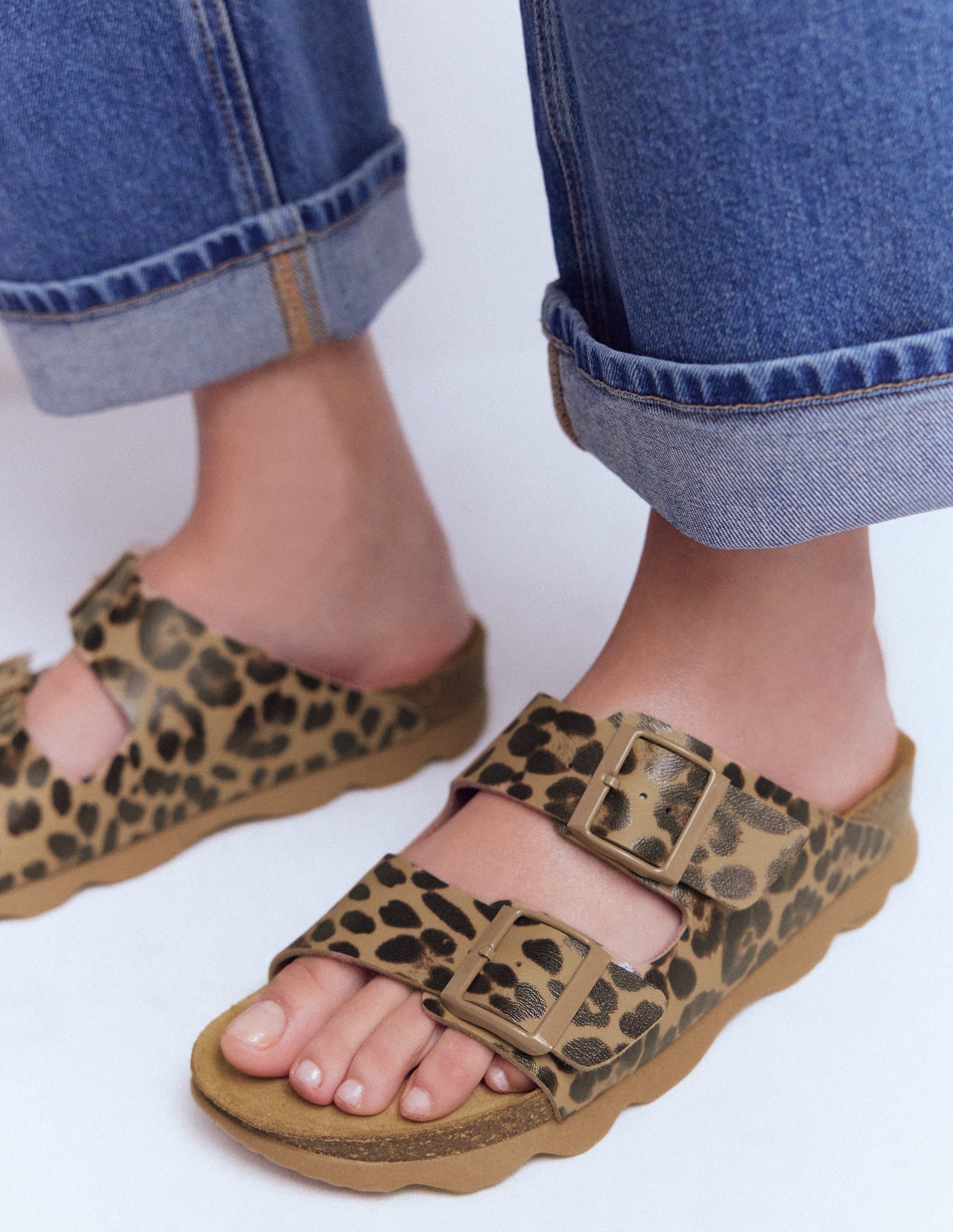 Lyla Printed Buckle Sliders