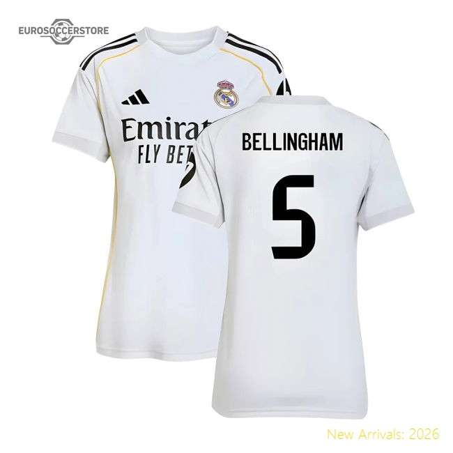 Professional-Grade 2025-2026 Real Madrid Home Shirt (Womens) (Bellingham