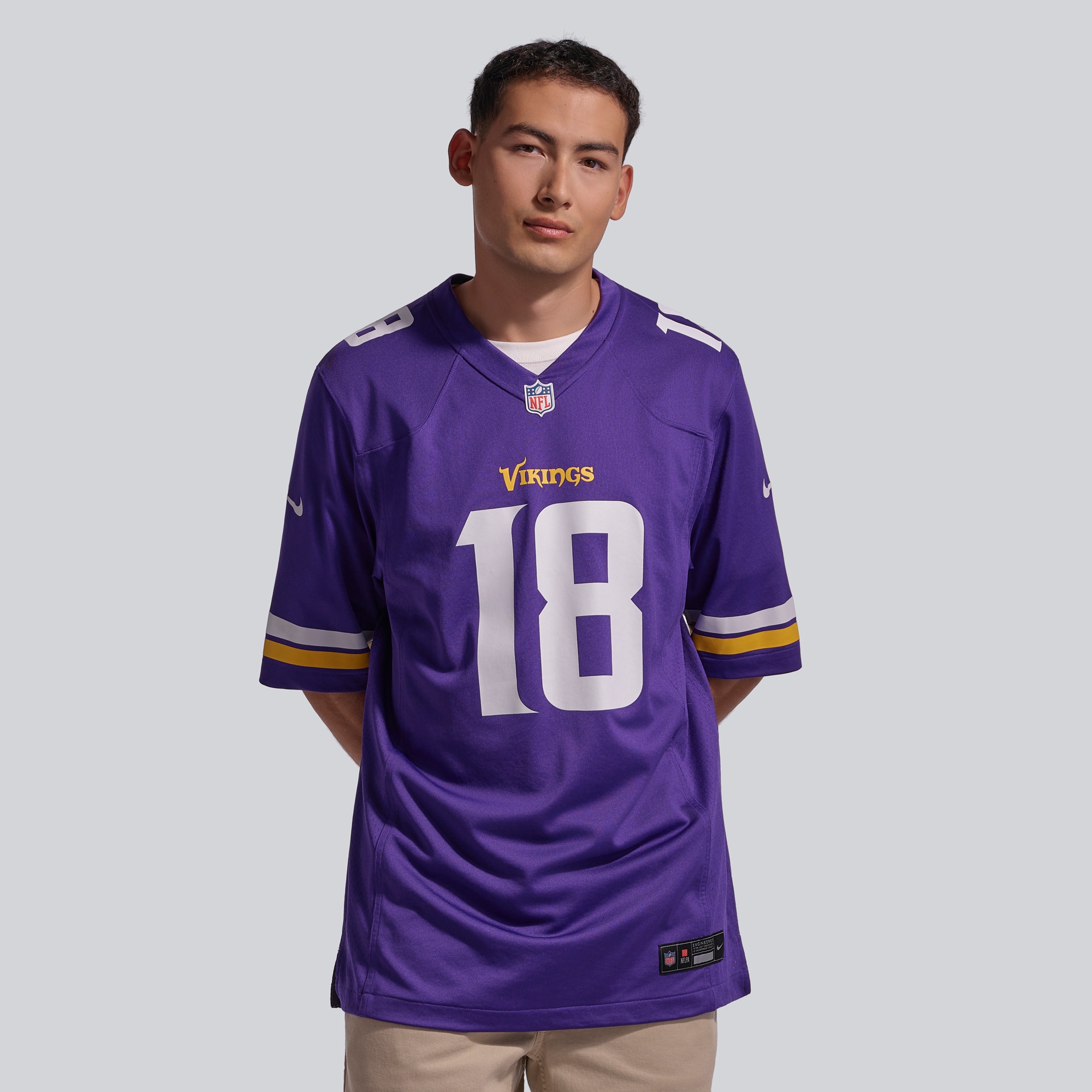 [ESK] Justin Jefferson #18 Minnesota Vikings Player Game Jersey - Purple