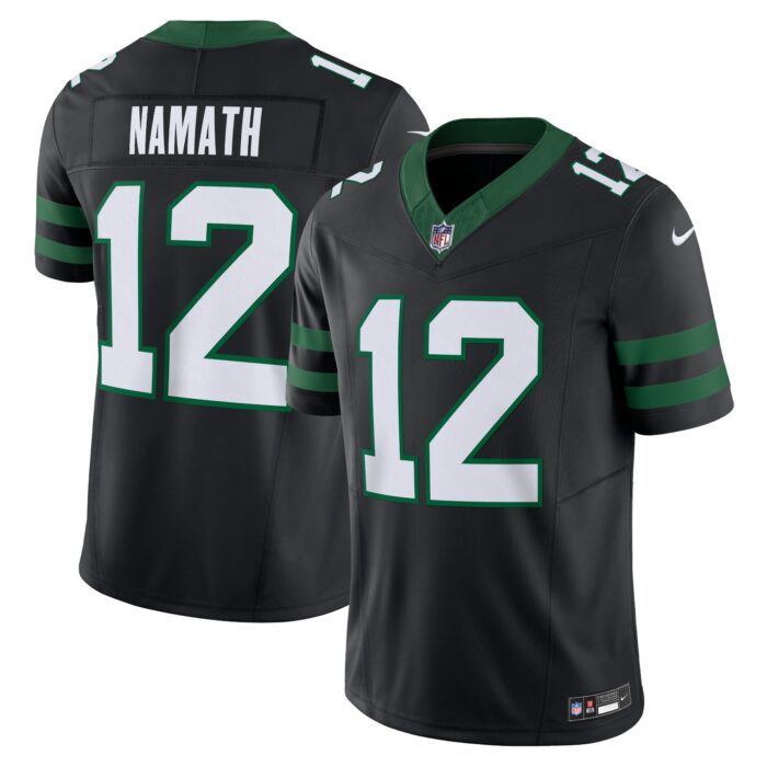 Men's New York Jets Joe Namath Nike Legacy Black Alternate...