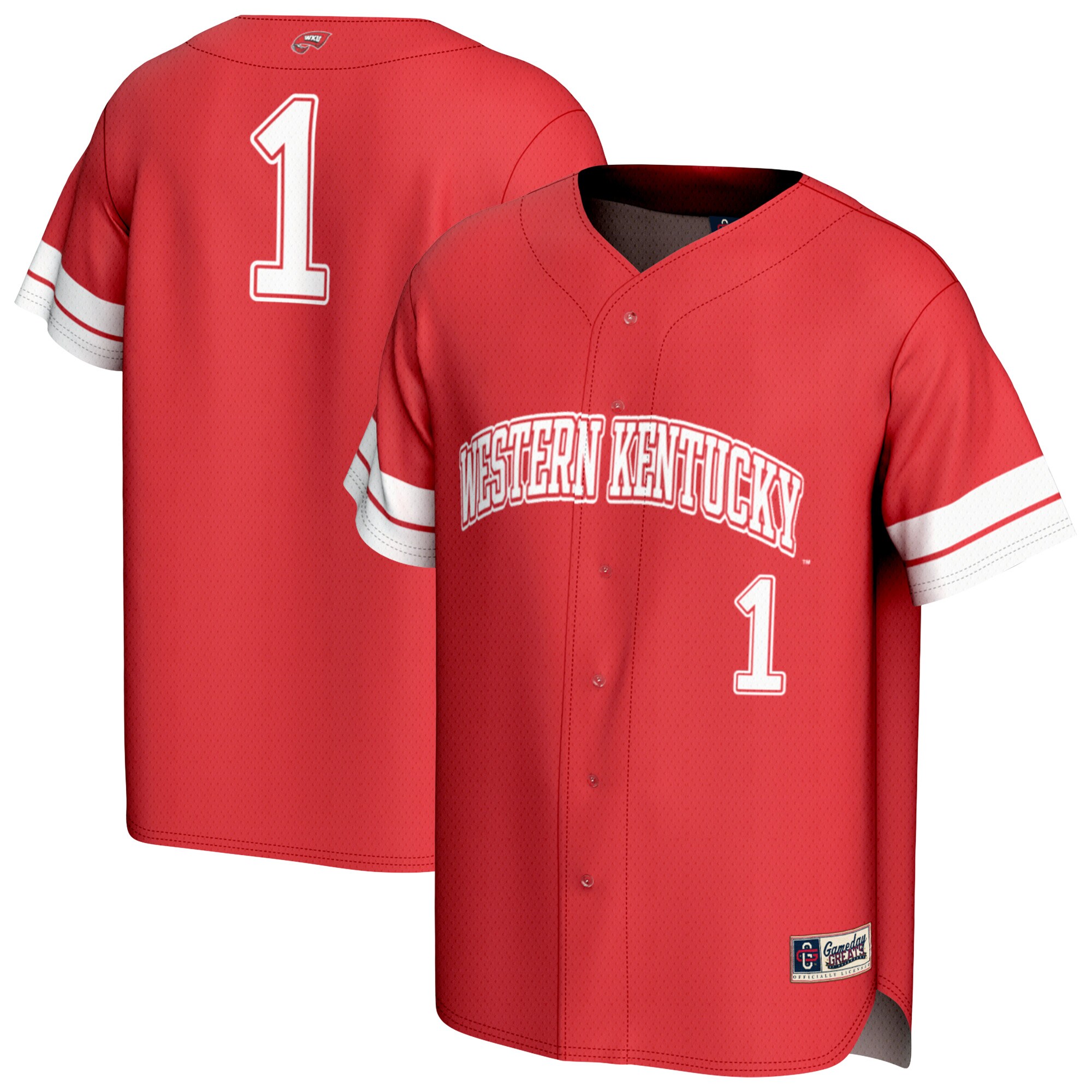 [DDG] Western Kentucky Hilltoppers GameDay Greats Youth Lightweight Collegiate Baseball Fashion Jersey - Red