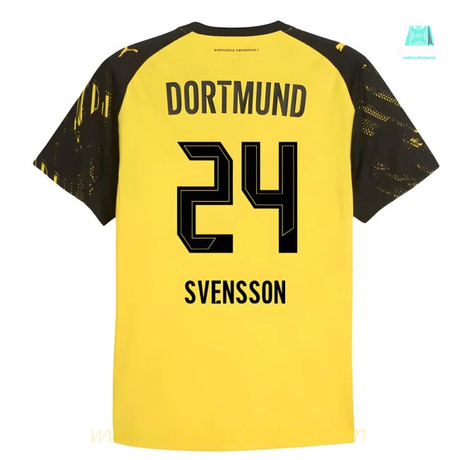 2025-2026 Borussia Dortmund Authentic Home Shirt (Svensson 24)