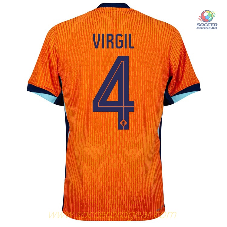 Netherlands 2024/25 Collection Home Football Jersey Virgil