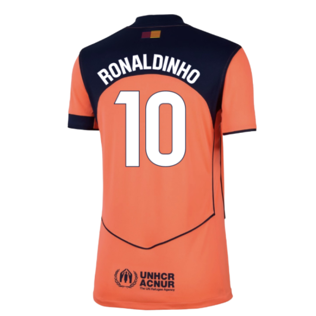 Premium 2025-2026 Fcb Change Jersey (womens) (ronaldinho 10)