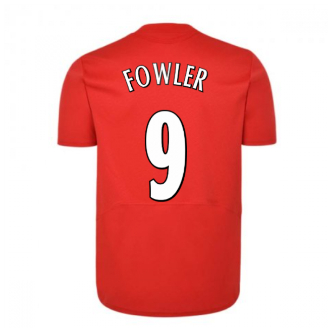 Match Quality Devoted Liverpool Istanbul Home Shirt Fowler #9 Late...
