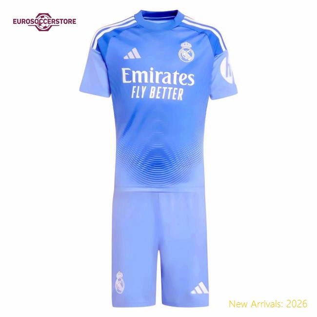 Real Madrid Children 2025 Home Jersey Shirt Football Fan Game Day Apparel