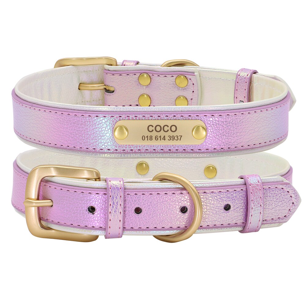 Breed-Specific Personalized Frenchie Collar In Pu Leather Custom Fit ...