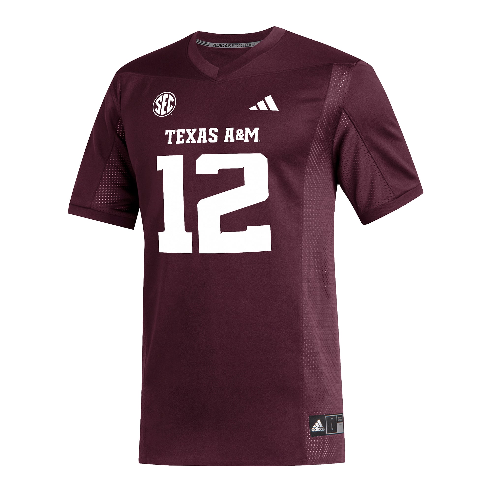 Men's #12 Maroon Texas A&M Aggies Football Jersey