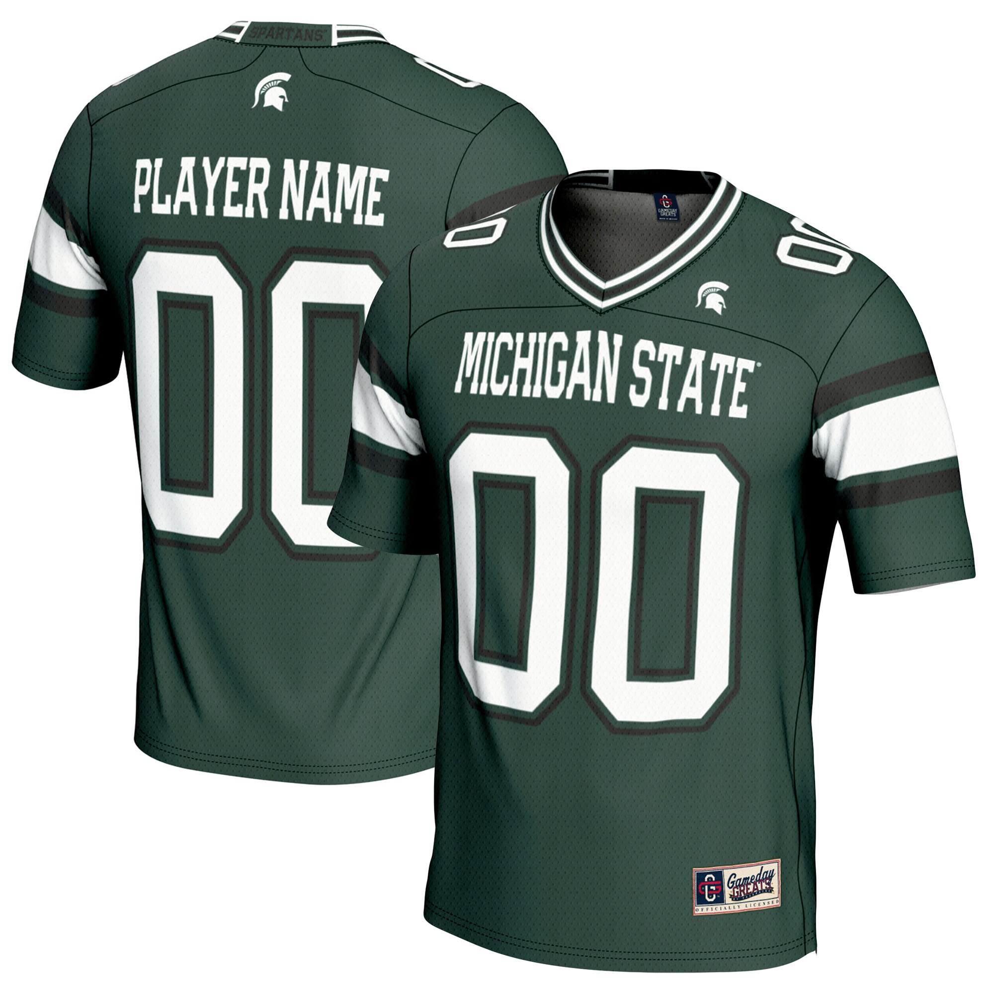 [NJP] Michigan State Spartans GameDay Greats Youth NIL Pick-A-Player Football Jersey - Green