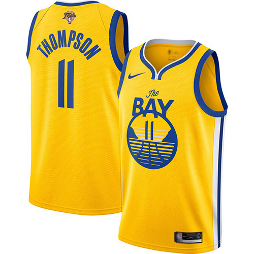 Warriors Gold Klay Thompson #11 Nike Jersey - Discounted Quality