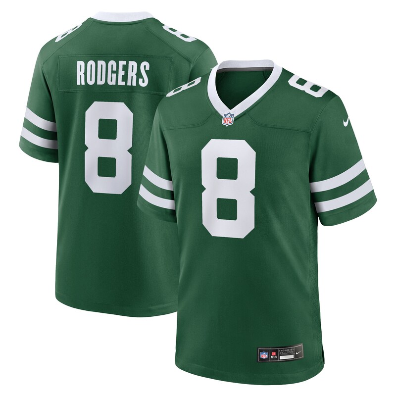 None Aaron Rodgers NY Jets Retro Game-Ready Jersey Game Day Wear
