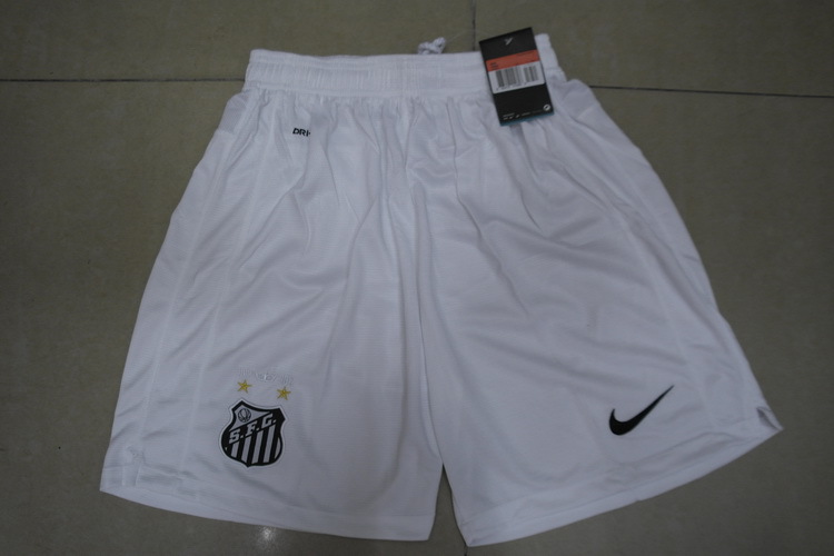 Official 12-13 Santos FC Away BlackWhite Jersey KitShirtShorts