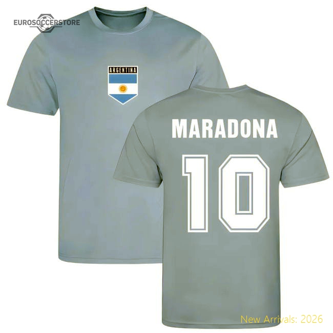 Maradona Argentina Training Jersey (Sky Blue)