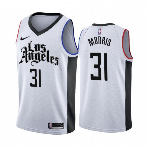 Superior Clippers NBA City Jersey #31 Marcus Morris 2019 City - White