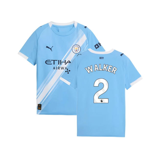 Pro Series Proud Football Man City Home Shirt Kids Walker #2 Moder...
