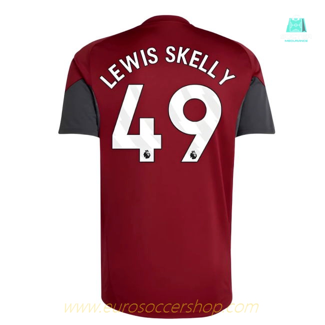 2025-2026 Arsenal EU Training Jersey (Burgundy) (Lewis Skelly 49)